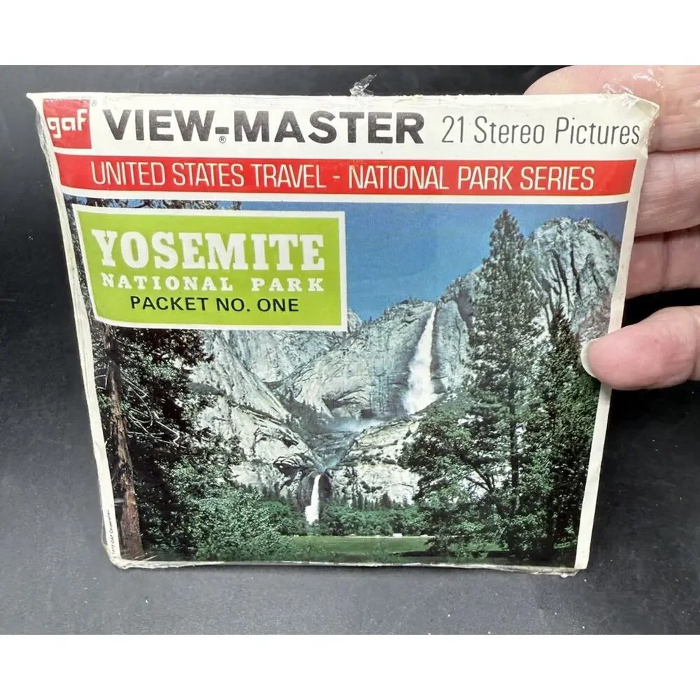 Yosemite National Park California 3d View-Master 3 Reel Packet Complete Set